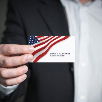 usa flag | corner | white background business card