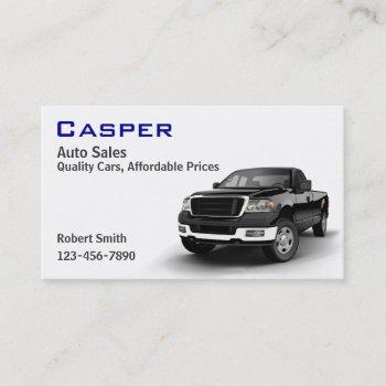 used car dealer business card