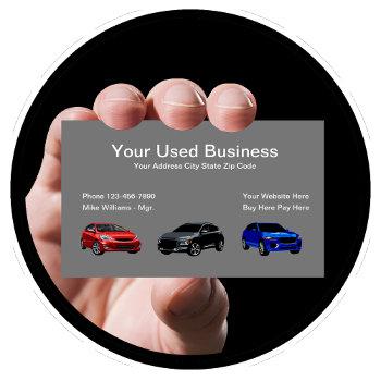 used car dealer simple automotive business card