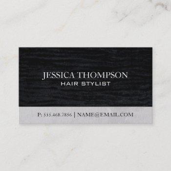 velvet black business card