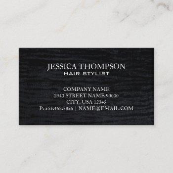 velvet black business card