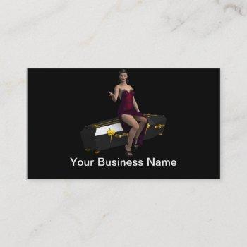 veronica coffin vampire pinup business card