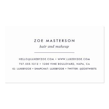 Small Vibrant Bloom | Modern Floral Business Card Back View