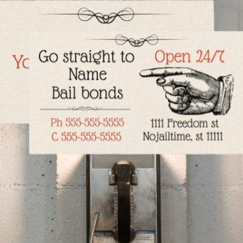 victorian bail bonds business card