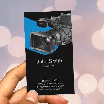 video recording photography professional business card