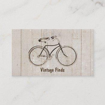 vintage bicycle bike rustic country business card