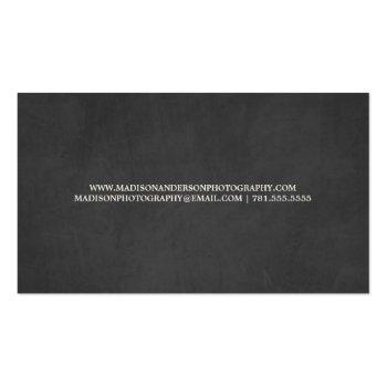 Small Vintage Chalkboard | Business Cards Back View