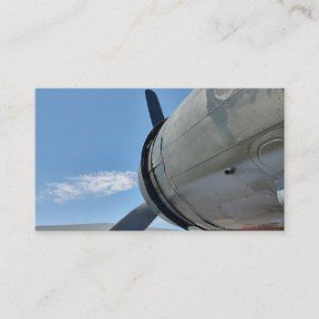 vintage flying museums historic air craft  business card