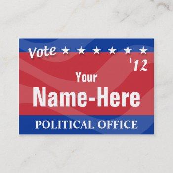 vote - political campaign business card