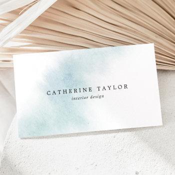 watercolor wash | blue business card