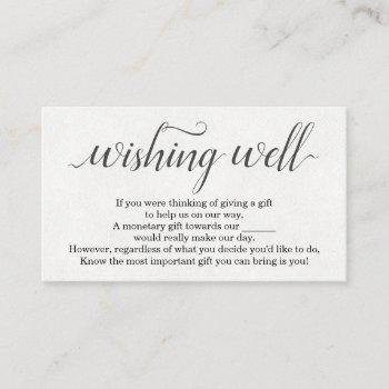 watercolor wishing well for wedding invitation