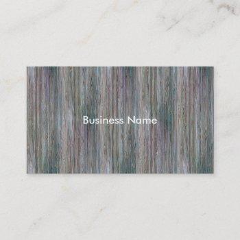 weather-beaten bamboo wood grain look business card