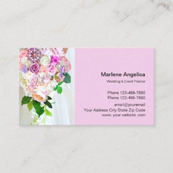 wedding and event planner business card