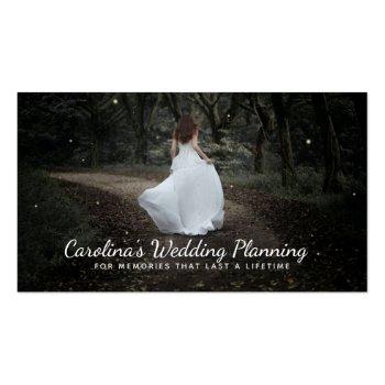 Small Wedding Planner Slogans Business Cards Front View