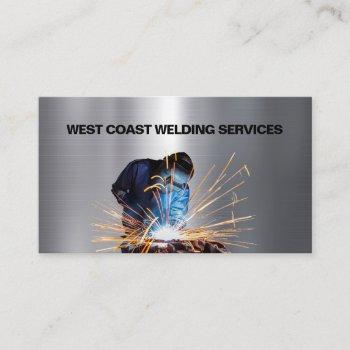 welder metal welding fabricator contractor service business card