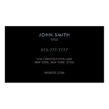 Small Welder Slogans Business Cards Back View