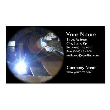 Small Welding Business Card Front View
