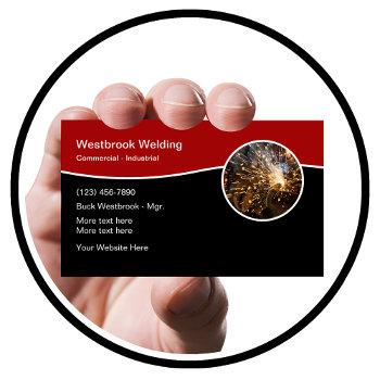 welding construction services business card