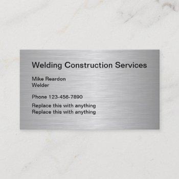 welding construction serviecs business card