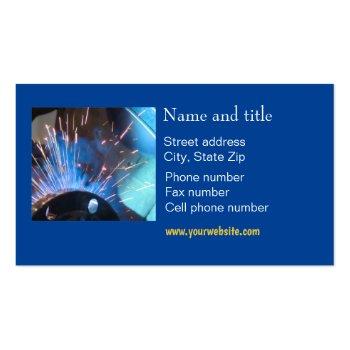 Small Welding Service Connect With Your Customer Business Card Back View