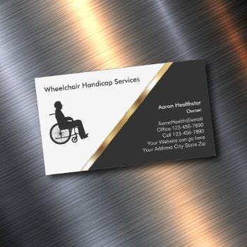 wheelchair medical business card magnets