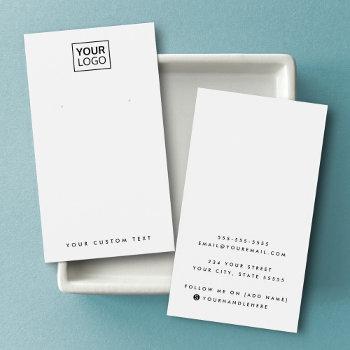 white or any color add logo earring display card