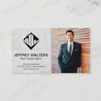 white stone | business man business card