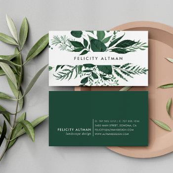 wild forest | botanical business card