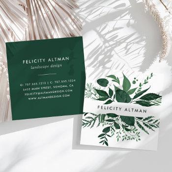 wild forest | botanical square business card