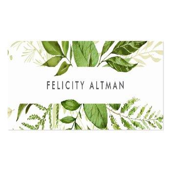 Small Wild Meadow Business Cards | Mini Front View