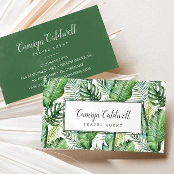 wild tropical palm business card