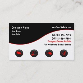 wildlife removal business cards