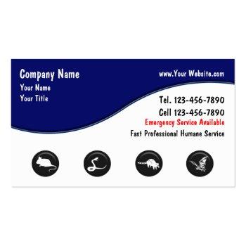 Small Wildlife Removal Business Cards Front View