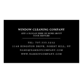 Small Window Cleaners, Cleaning Service Business Card Back View