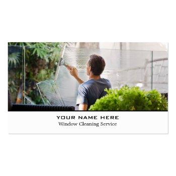 Small Window Cleaners, Cleaning Service Business Card Front View