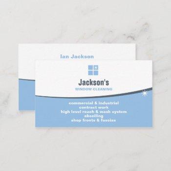 window cleaning business card