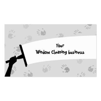 Small Window Cleaning Business Card Front View