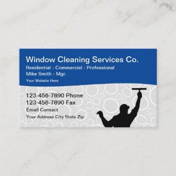 window cleaning professional business cards