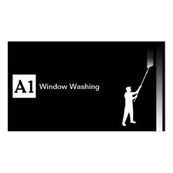 Small Window Washer Business Card Front View