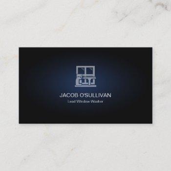 window washer home office cleaning services business card