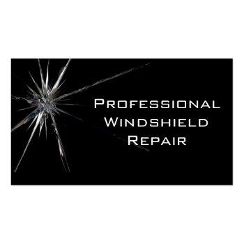 Small Windshield Repair Business Card Front View
