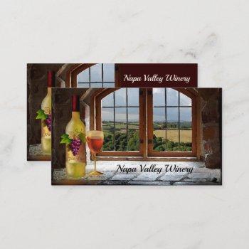 winery or vineyard wine themed business card
