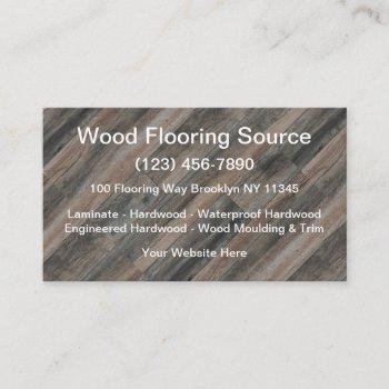 wood floor cleaning service installation business card