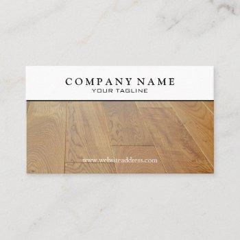 wood parquet floor business card