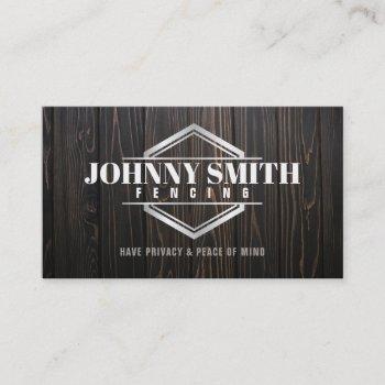 wooden fence slogans business cards