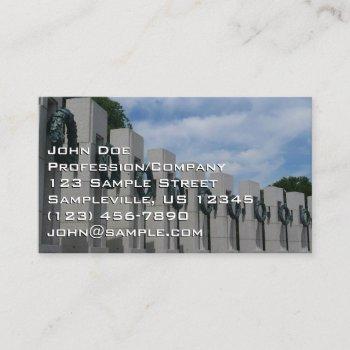 world war ii memorial wreaths i business card