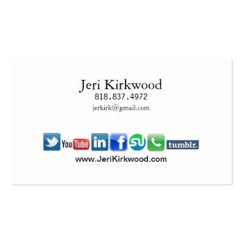 Small Writer Journalist Author Reporter Novelist Business Card Back View