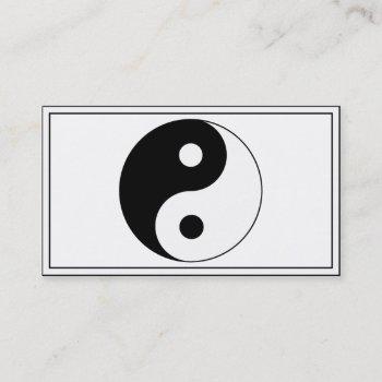 yin / yang symbol business card