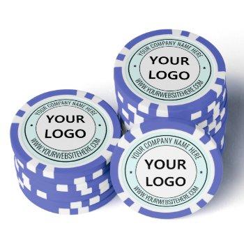 your company logo and text business poker chips
