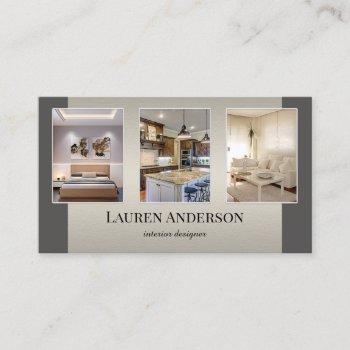 your photos showcase interior designer business card